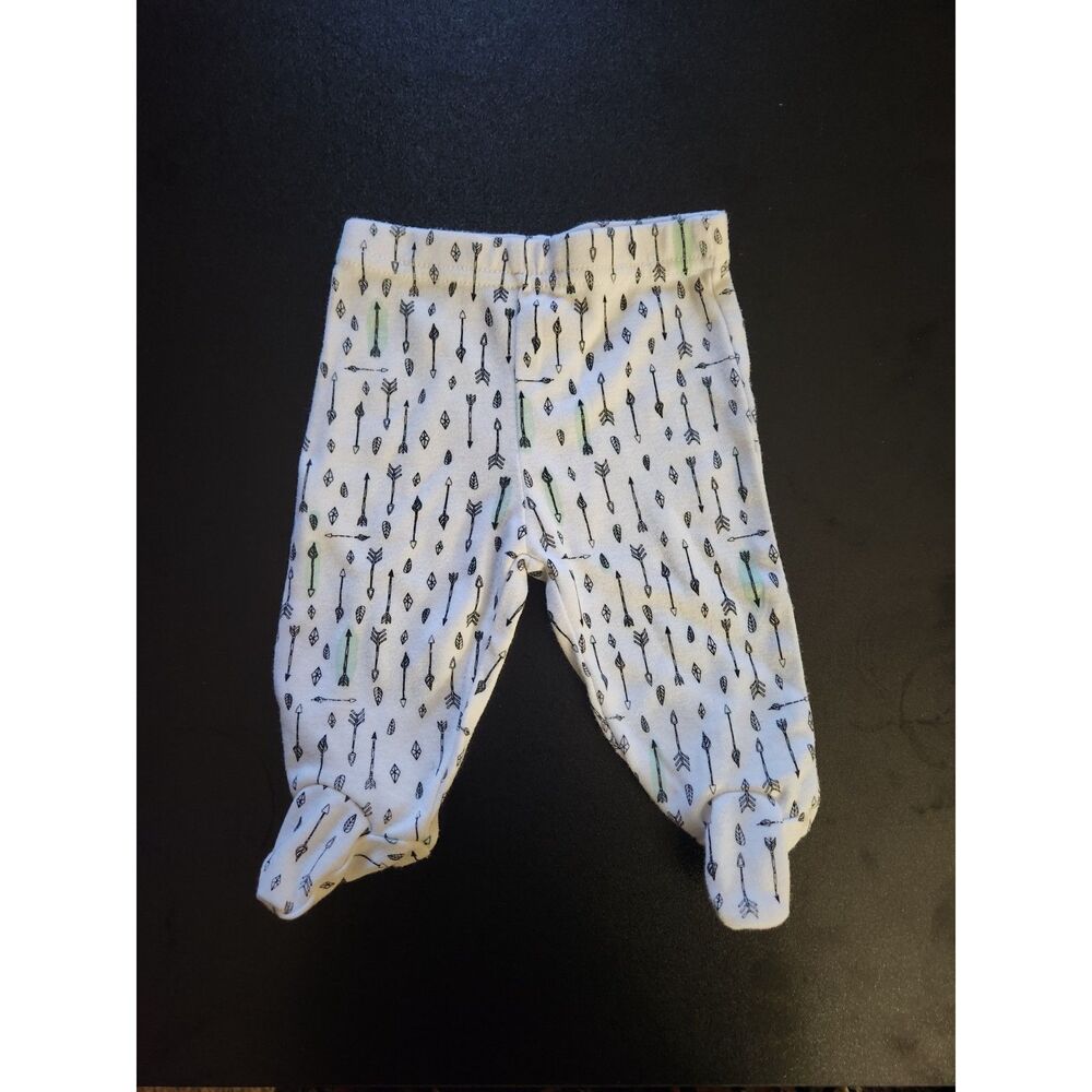 Sterling Baby 3M White Arrow Print Footed Pants Baby Leggings